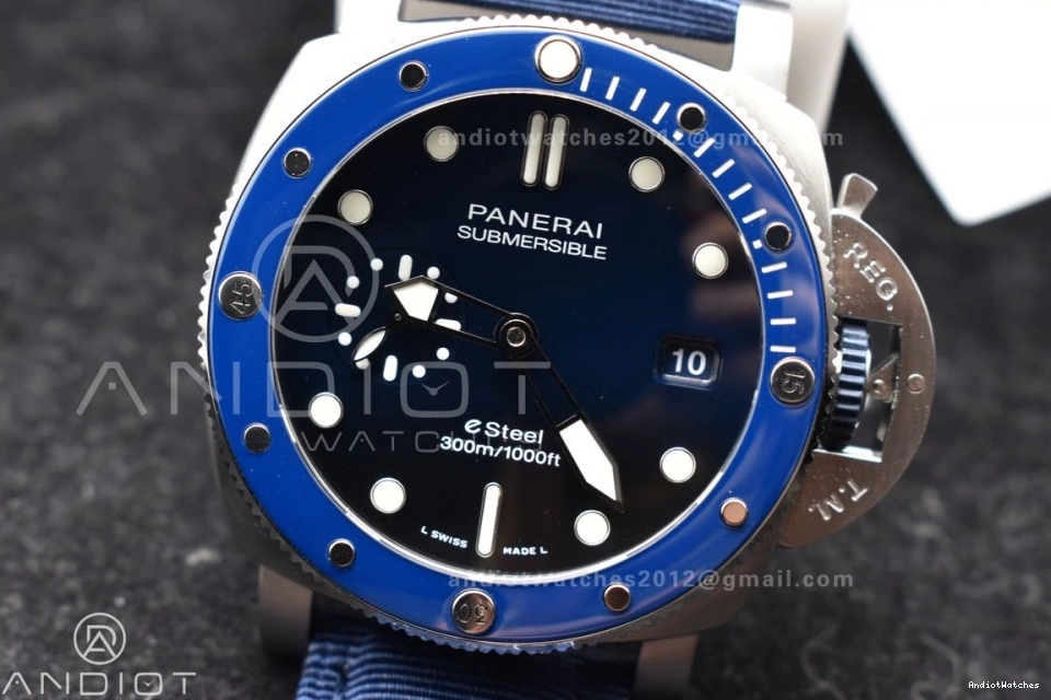 Nylon Dial Edition VSF 994 1:1 Blue Blue Best PAM1289 Strap P on Supportive 0317